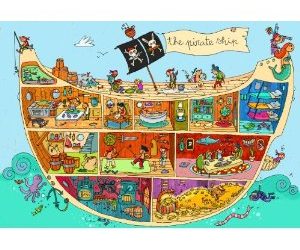 The Pirate Ship, Super Sized Floor Puzzle, by Ravensburger