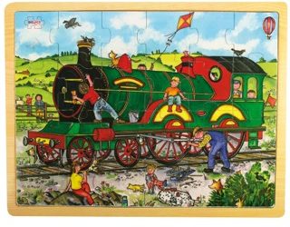 Train 24 Piece Tray Puzzle by Bigjigs Toys