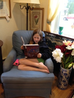 Elkhart girl reading