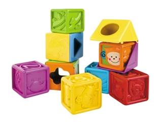 Soft Peek-A-Boo Block by Blue Box Toys