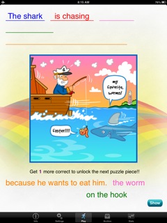 Rainbow Sentences-shark