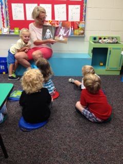 Reading to Sam's class
