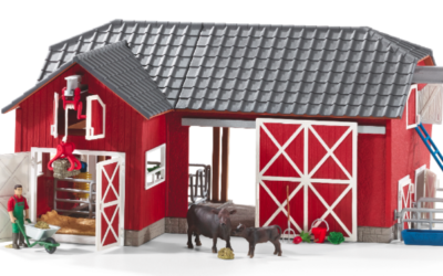 Large Red Barn with Animals by Schleich