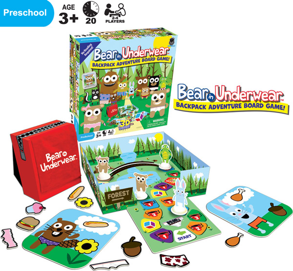 Bear In Underwear Backpack Adventure Board Game! by The Haywire Group -  Play on Words