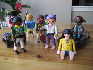 Playmobil little people, pirates, knights, soldiers