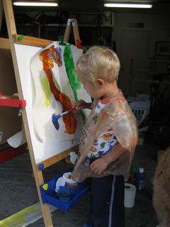 toddler painting