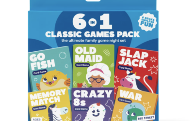 BEE Street Games: 6-in-1 Classic Games Pack by Relatable
